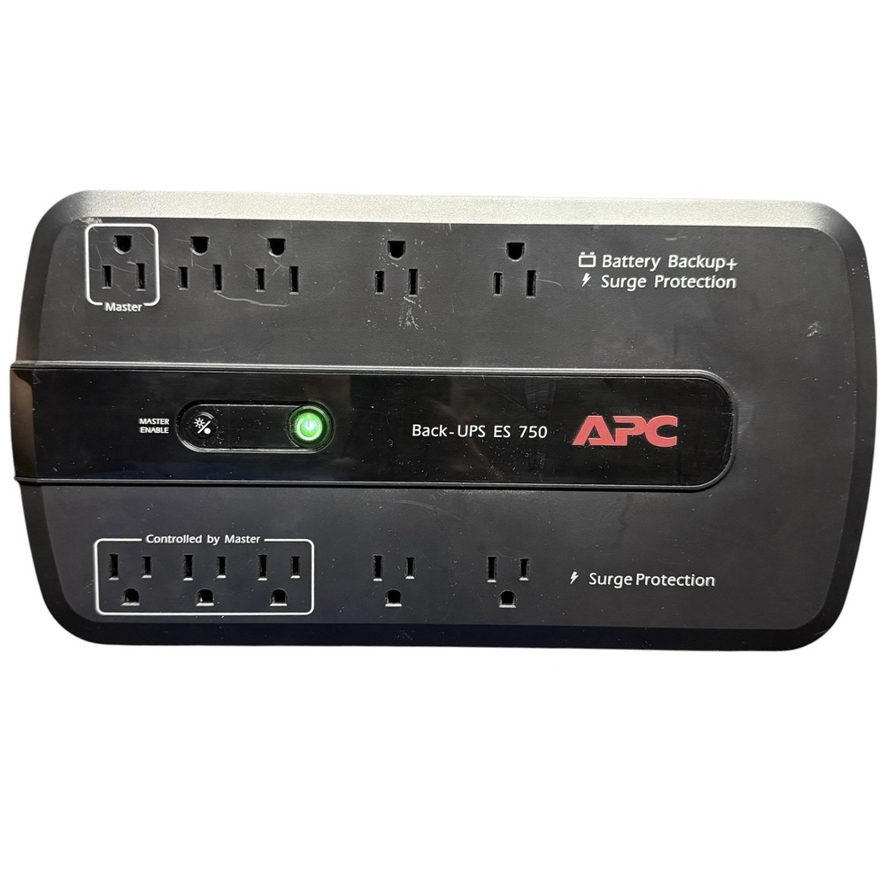 APC Back-UPS ES 750 BE750G 10-Outlet Battery Back Up Surge Protector with Batter